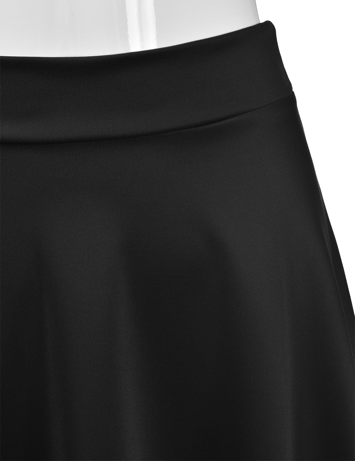 Women's Basic Versatile Stretchy Flared Casual Midi Skater Skirt (S-3XL)