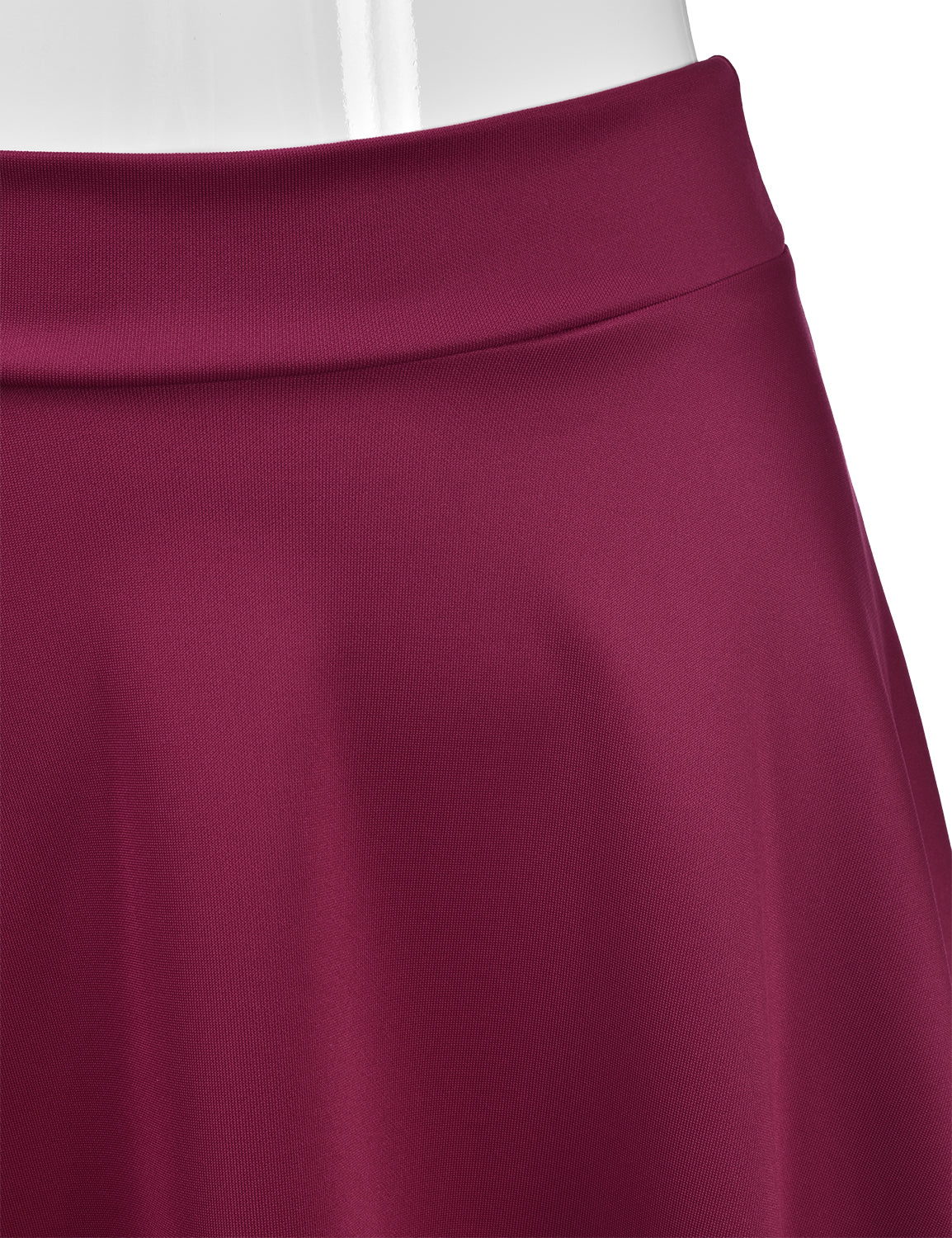 Women's Basic Versatile Stretchy Flared Casual Midi Skater Skirt (S-3XL)