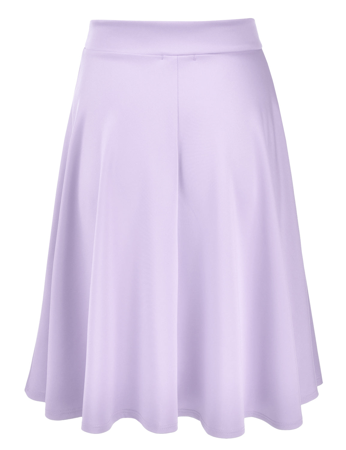 Women's Basic Versatile Stretchy Flared Casual Midi Skater Skirt (S-3XL)