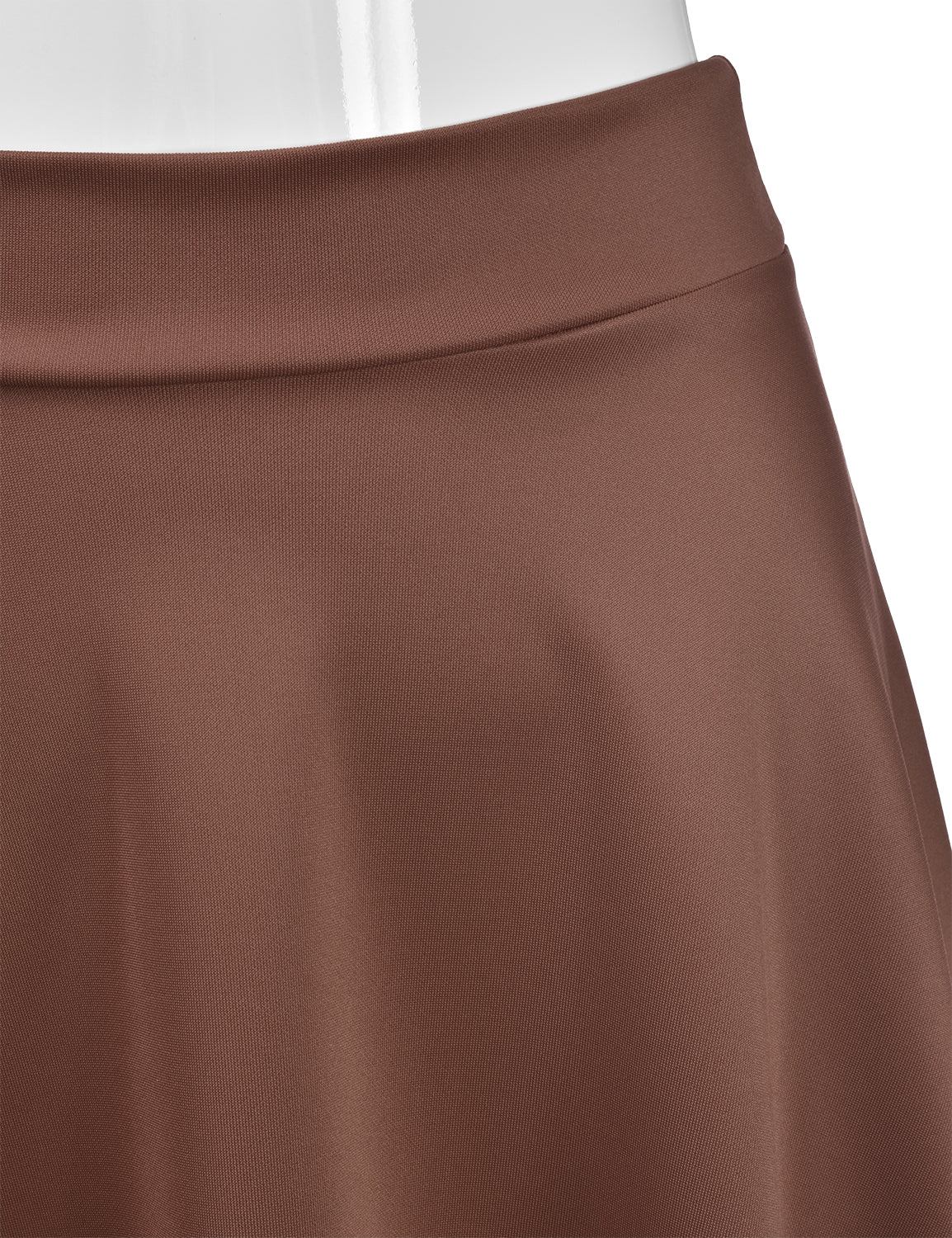 Women's Basic Versatile Stretchy Flared Casual Midi Skater Skirt (S-3XL)