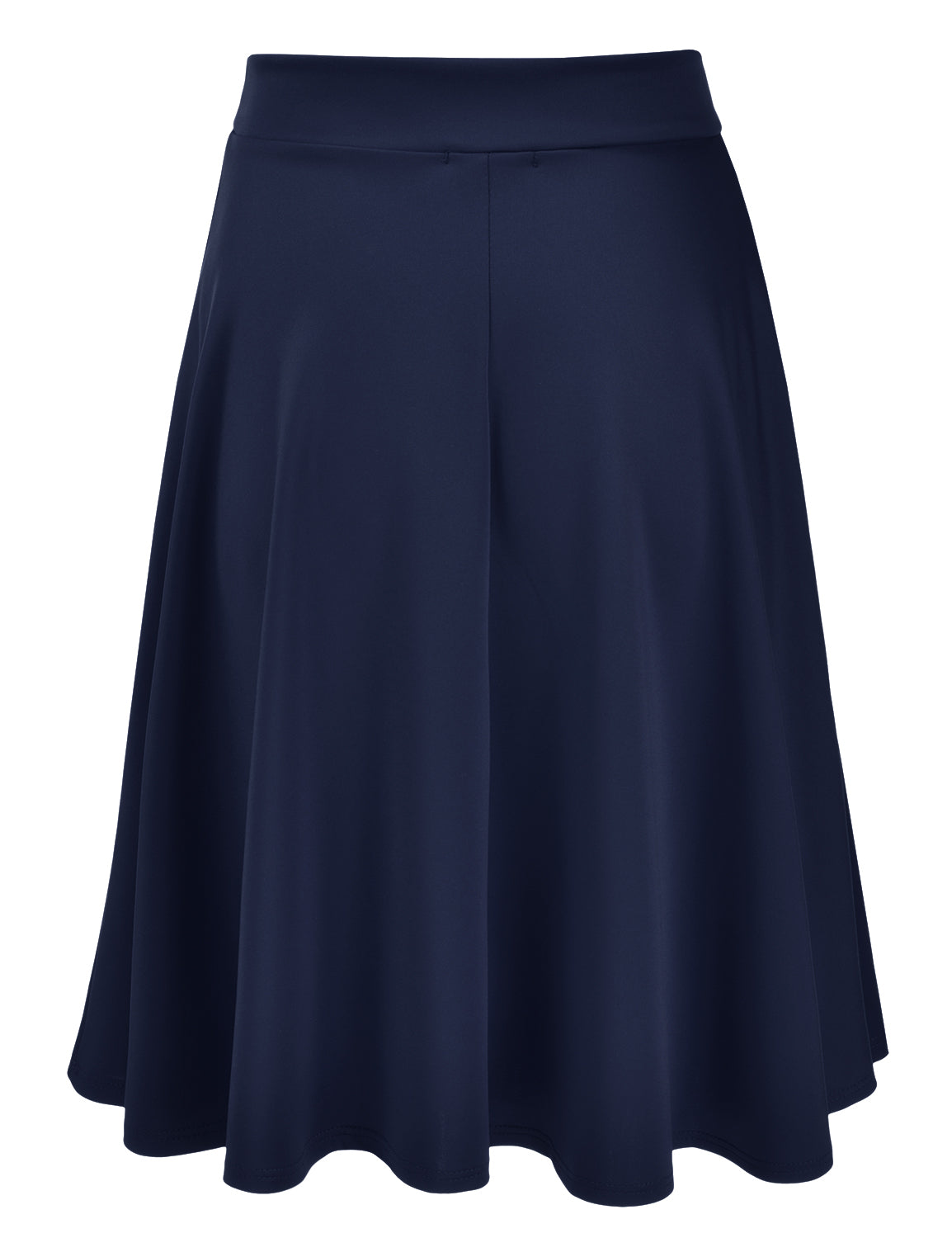Women's Basic Versatile Stretchy Flared Casual Midi Skater Skirt (S-3XL)