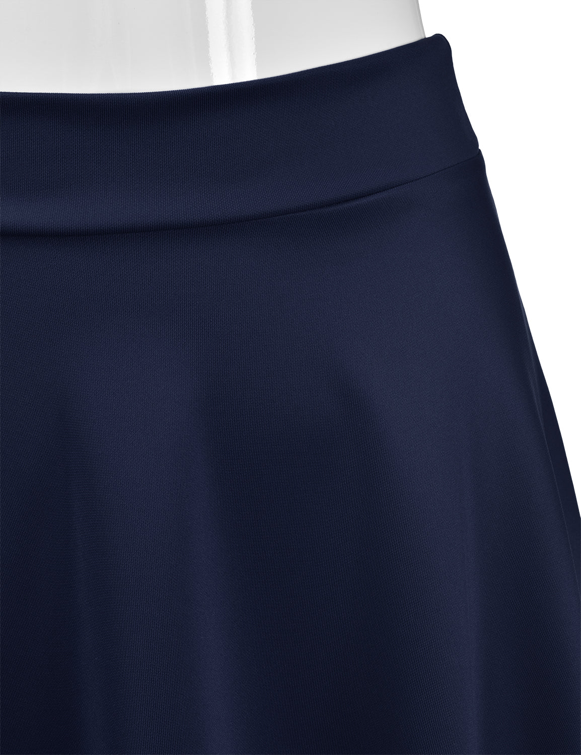 Women's Basic Versatile Stretchy Flared Casual Midi Skater Skirt (S-3XL)