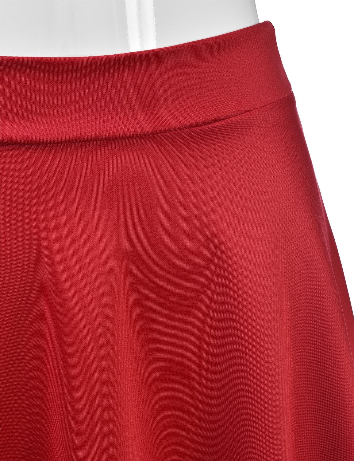 Women's Basic Versatile Stretchy Flared Casual Midi Skater Skirt (S-3XL)