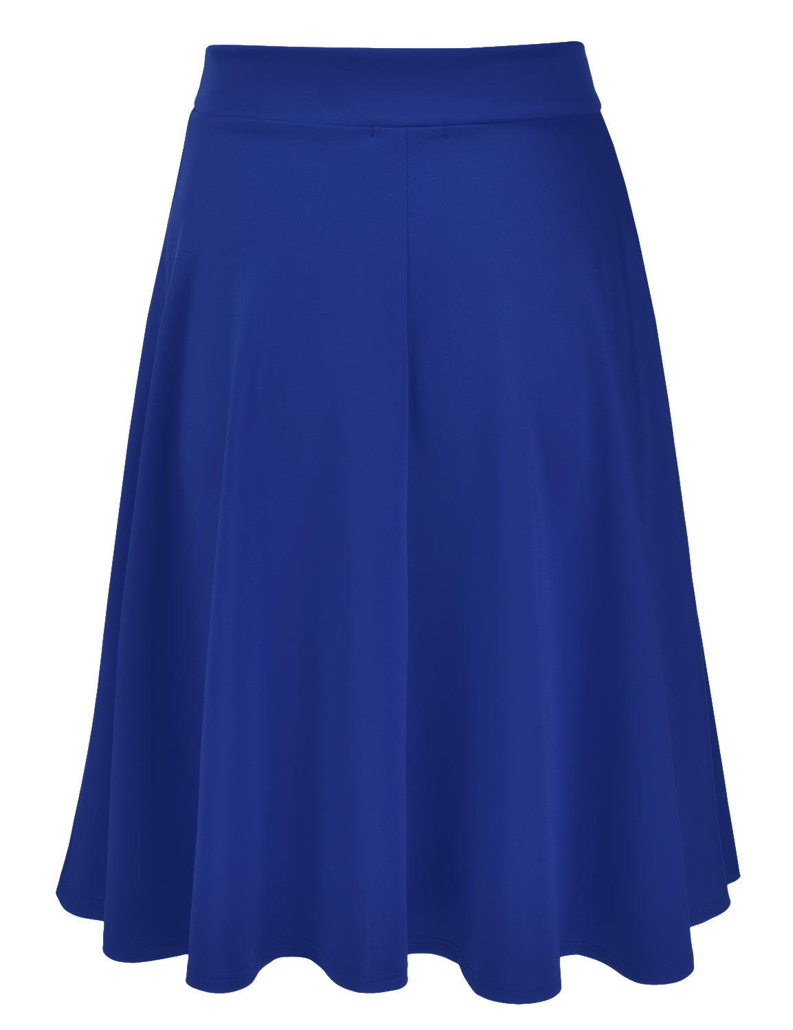 Women's Basic Versatile Stretchy Flared Casual Midi Skater Skirt (S-3XL)