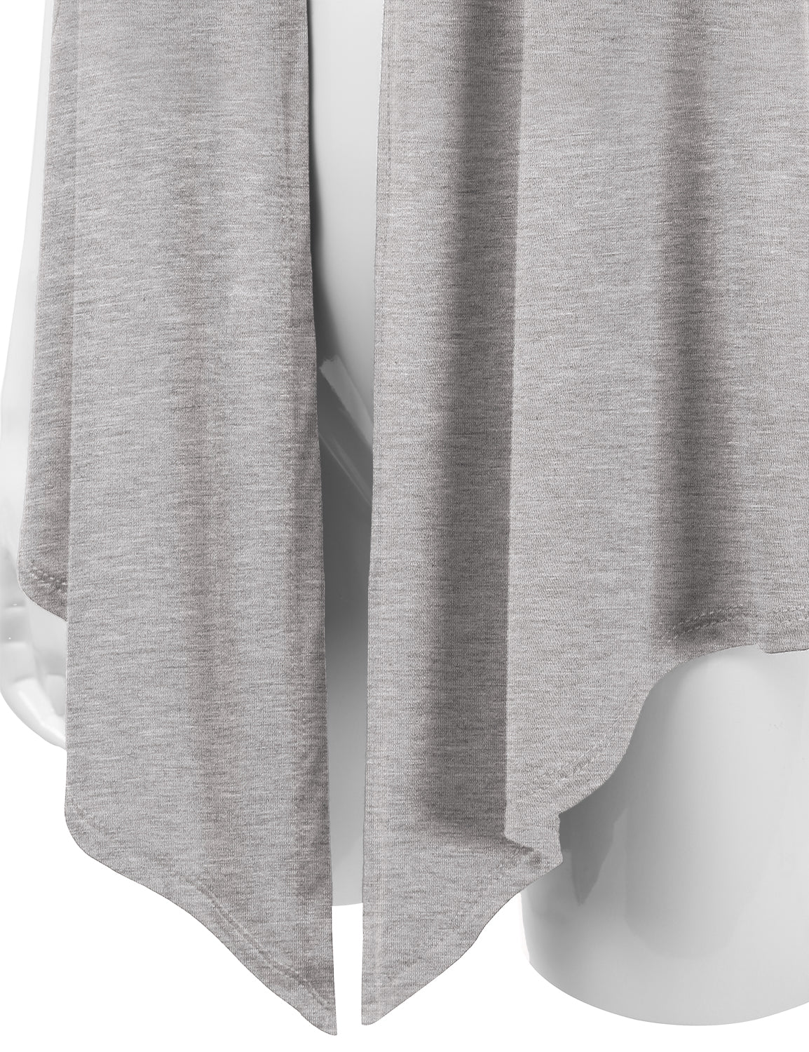 Women's Basic Solid Short Sleeve Open Drape Front Jersey Cardigan (S-3XL)
