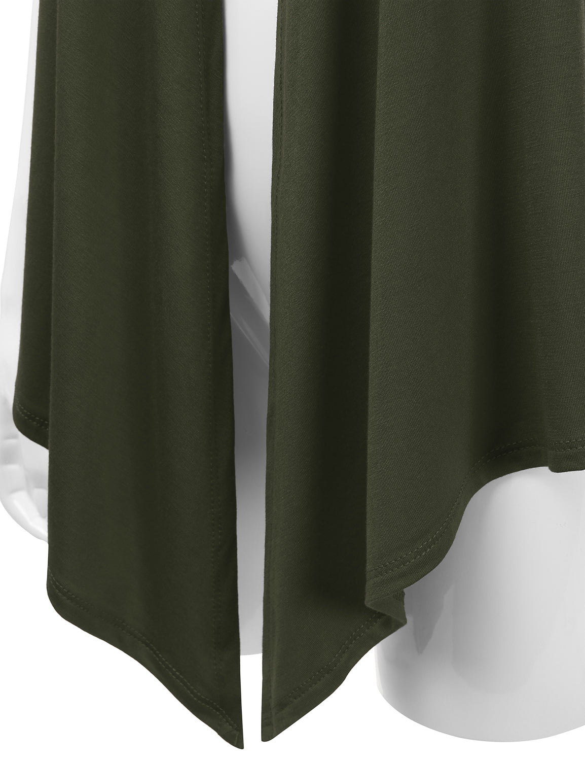 Women's Basic Solid Short Sleeve Open Drape Front Jersey Cardigan (S-3XL)