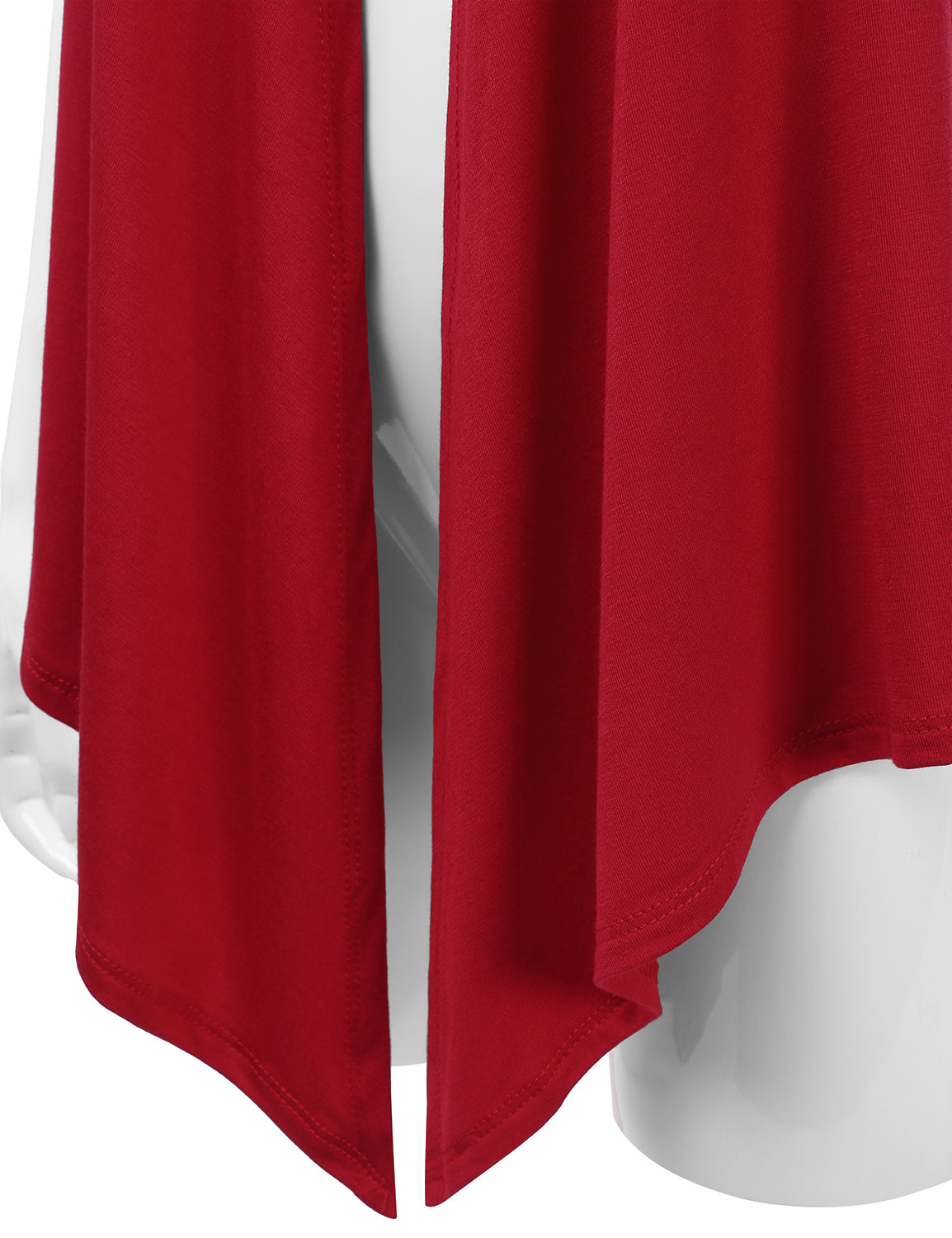 Women's Basic Solid Short Sleeve Open Drape Front Jersey Cardigan (S-3XL)