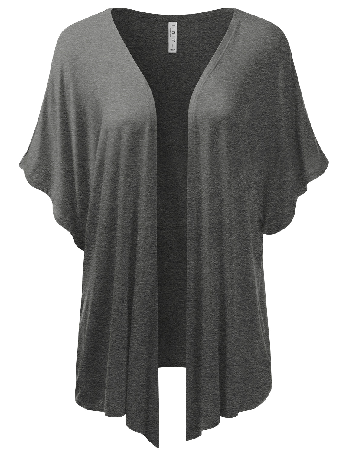 Women's Kimono Style Short Sleeve Open Front Loose Fit Cardigan (S-3XL)
