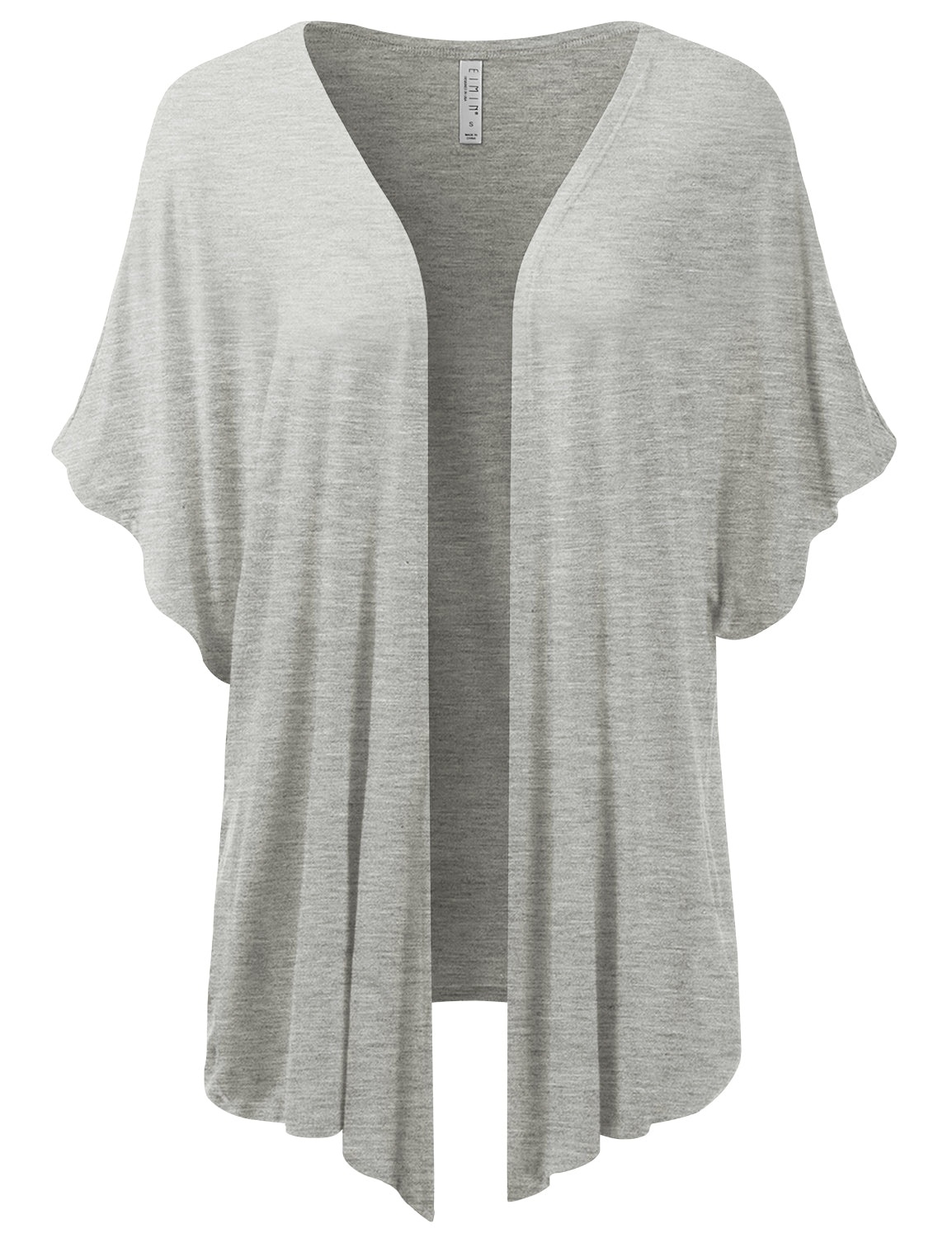 Women's Kimono Style Short Sleeve Open Front Loose Fit Cardigan (S-3XL)
