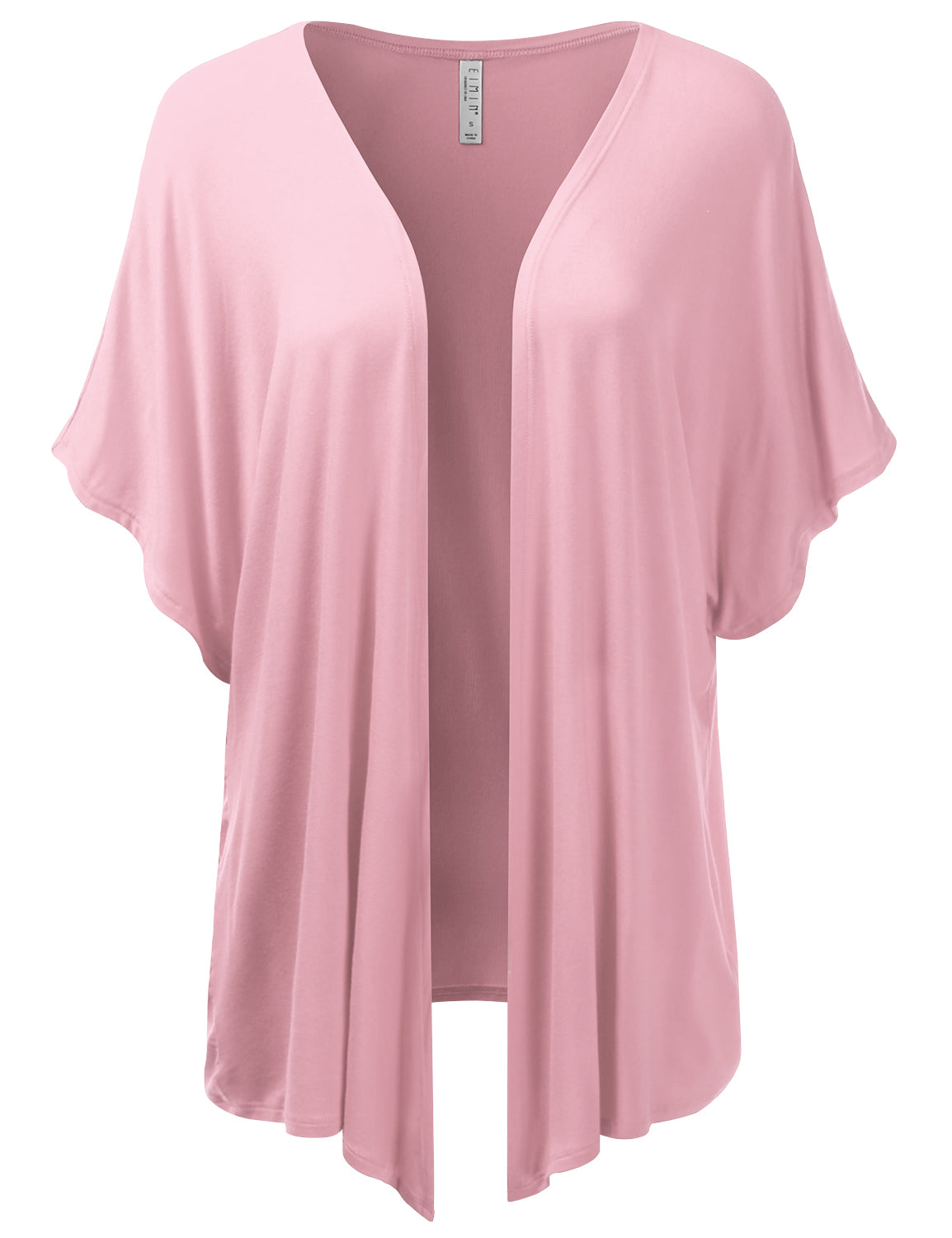Women's Kimono Style Short Sleeve Open Front Loose Fit Cardigan (S-3XL)
