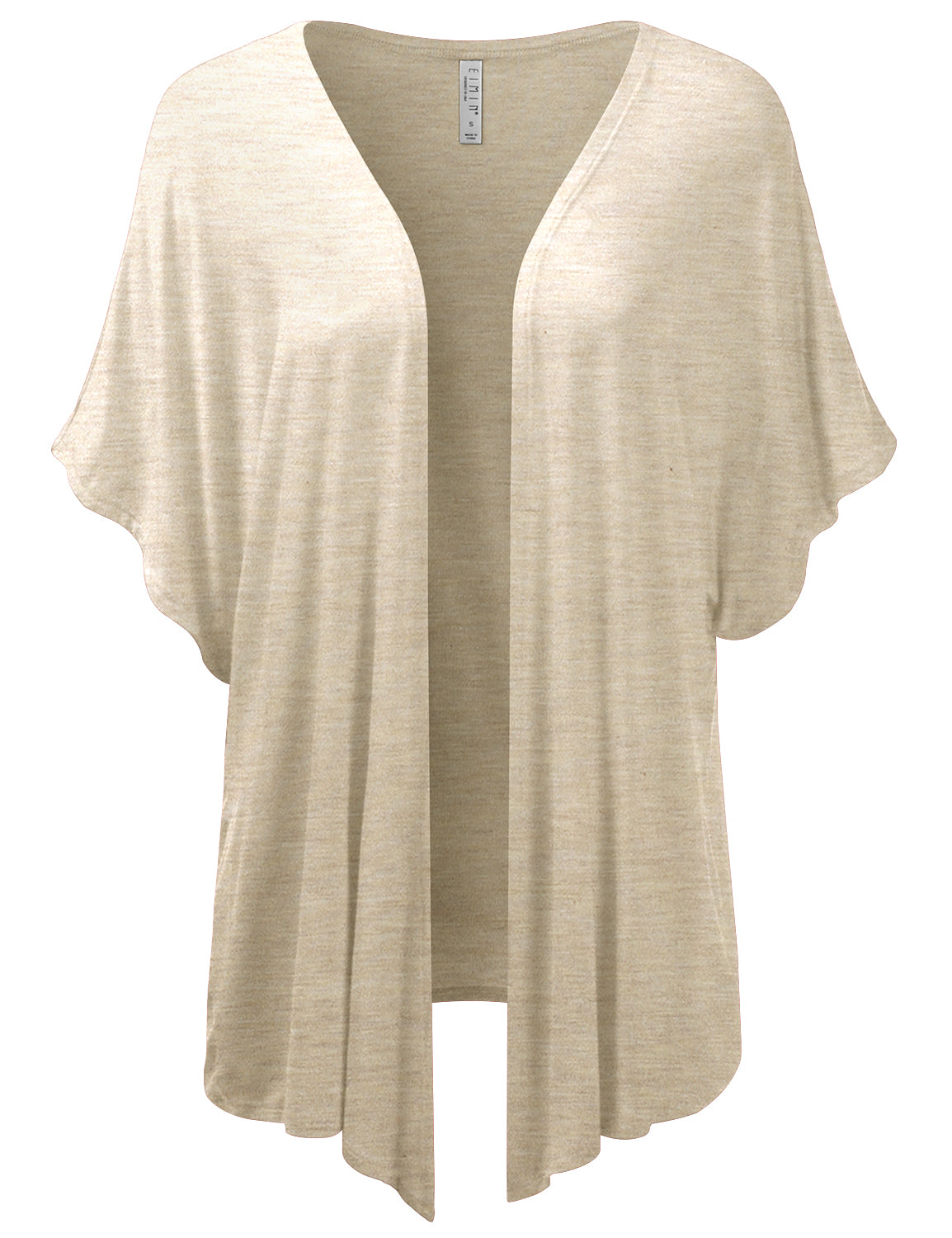Women's Kimono Style Short Sleeve Open Front Loose Fit Cardigan (S-3XL)