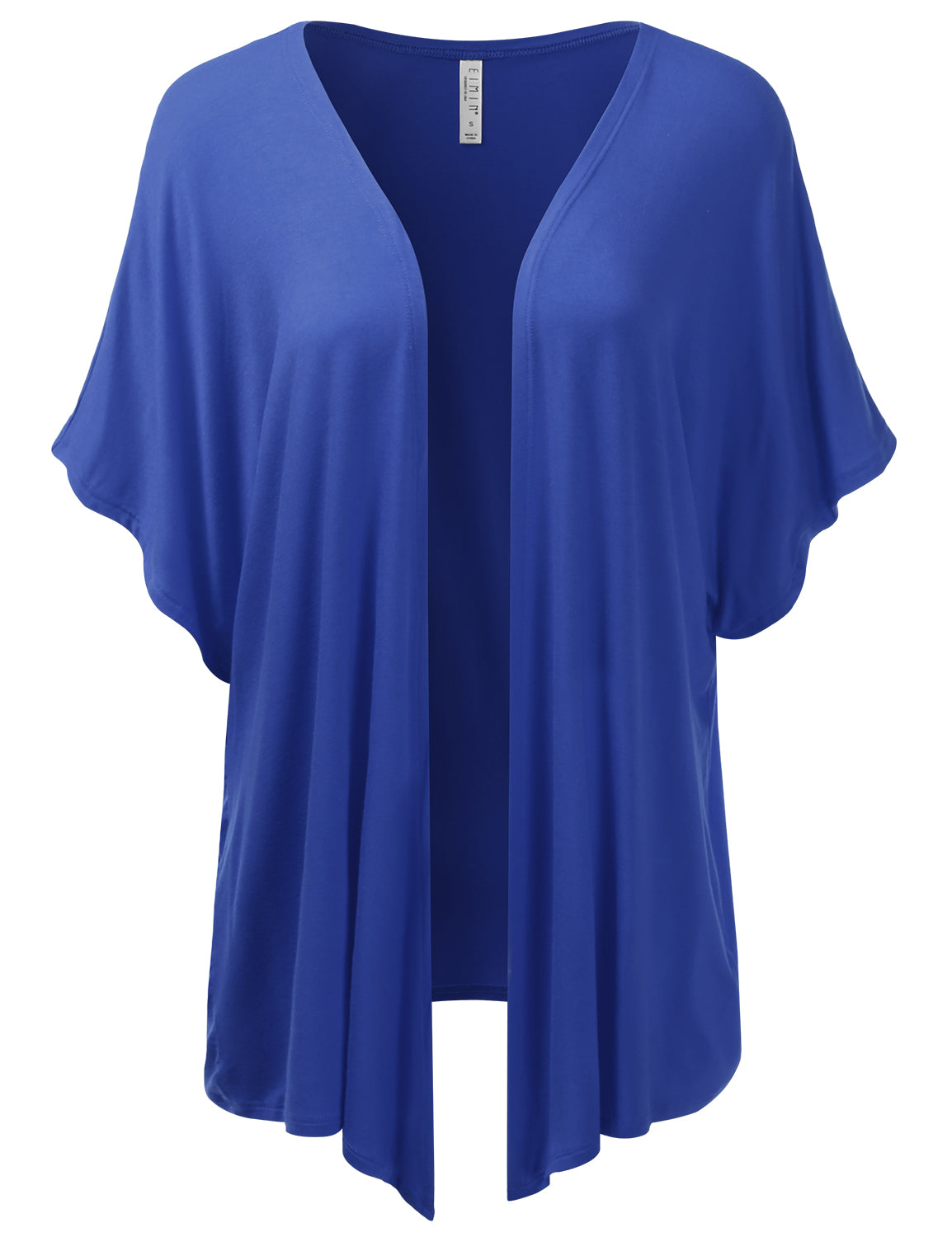 Women's Kimono Style Short Sleeve Open Front Loose Fit Cardigan (S-3XL)
