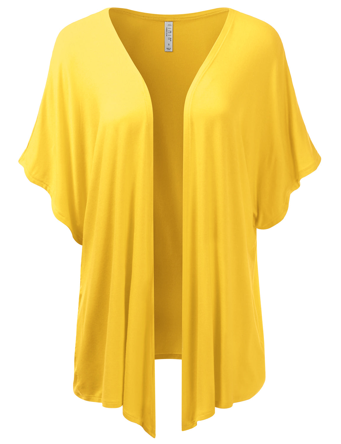 Women's Kimono Style Short Sleeve Open Front Loose Fit Cardigan (S-3XL)