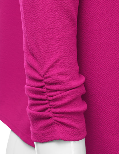 Women's 3/4 Sleeve Blazer Open Front Office Work Cardigan Jacket (S-3XL)