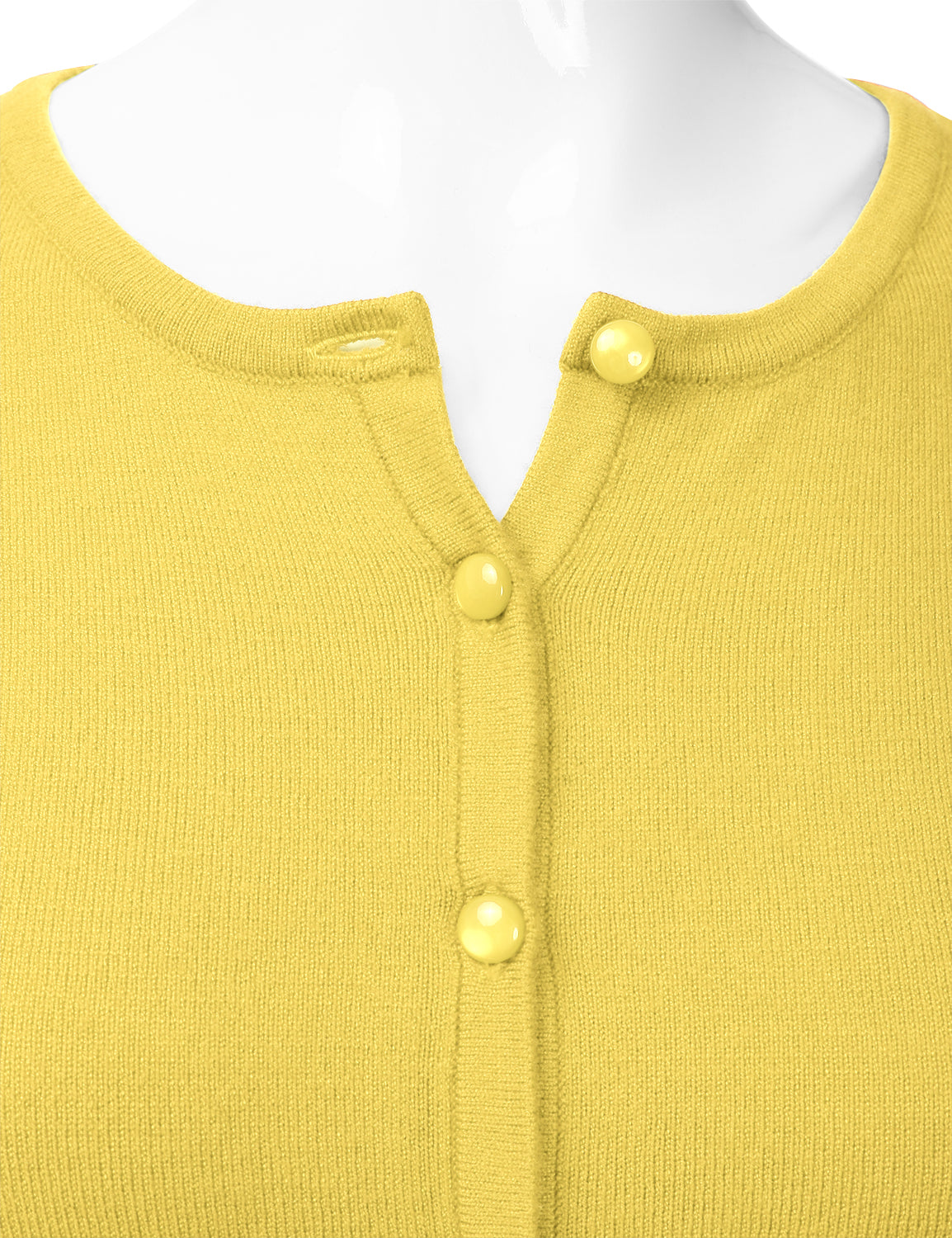 Women's Crewneck Button Down Long Sleeve Cropped Cardigan Sweater (S-XL)