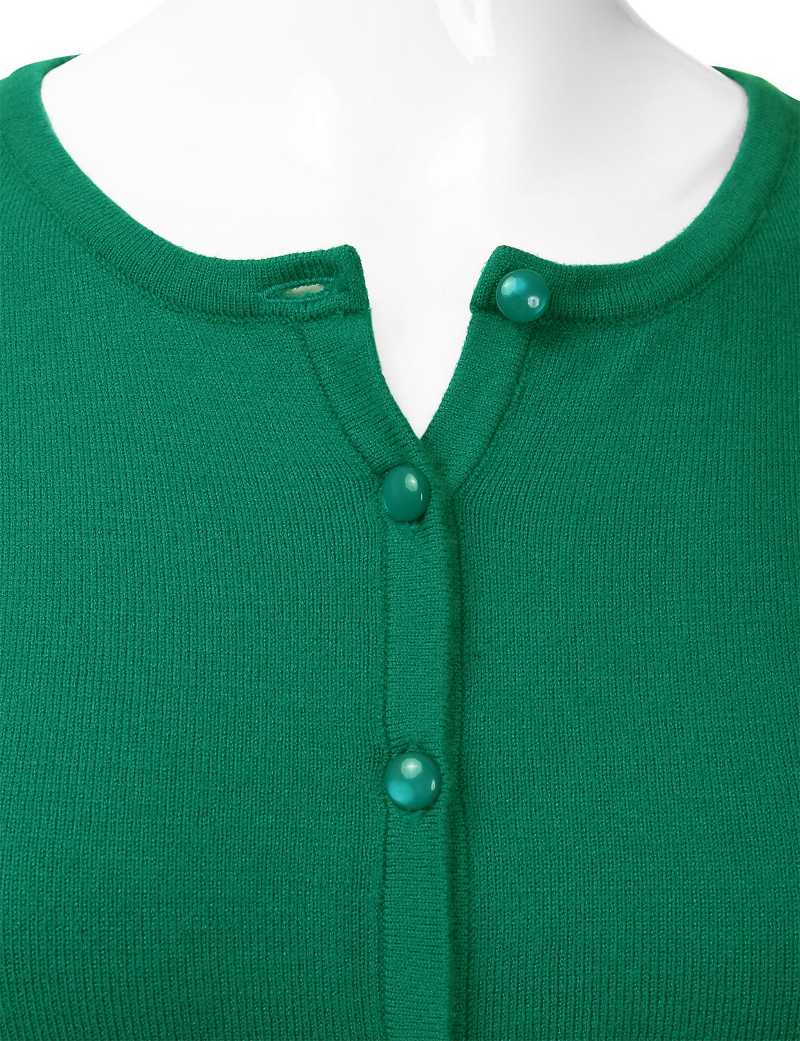 Women's Crewneck Button Down Long Sleeve Cropped Cardigan Sweater (S-XL)