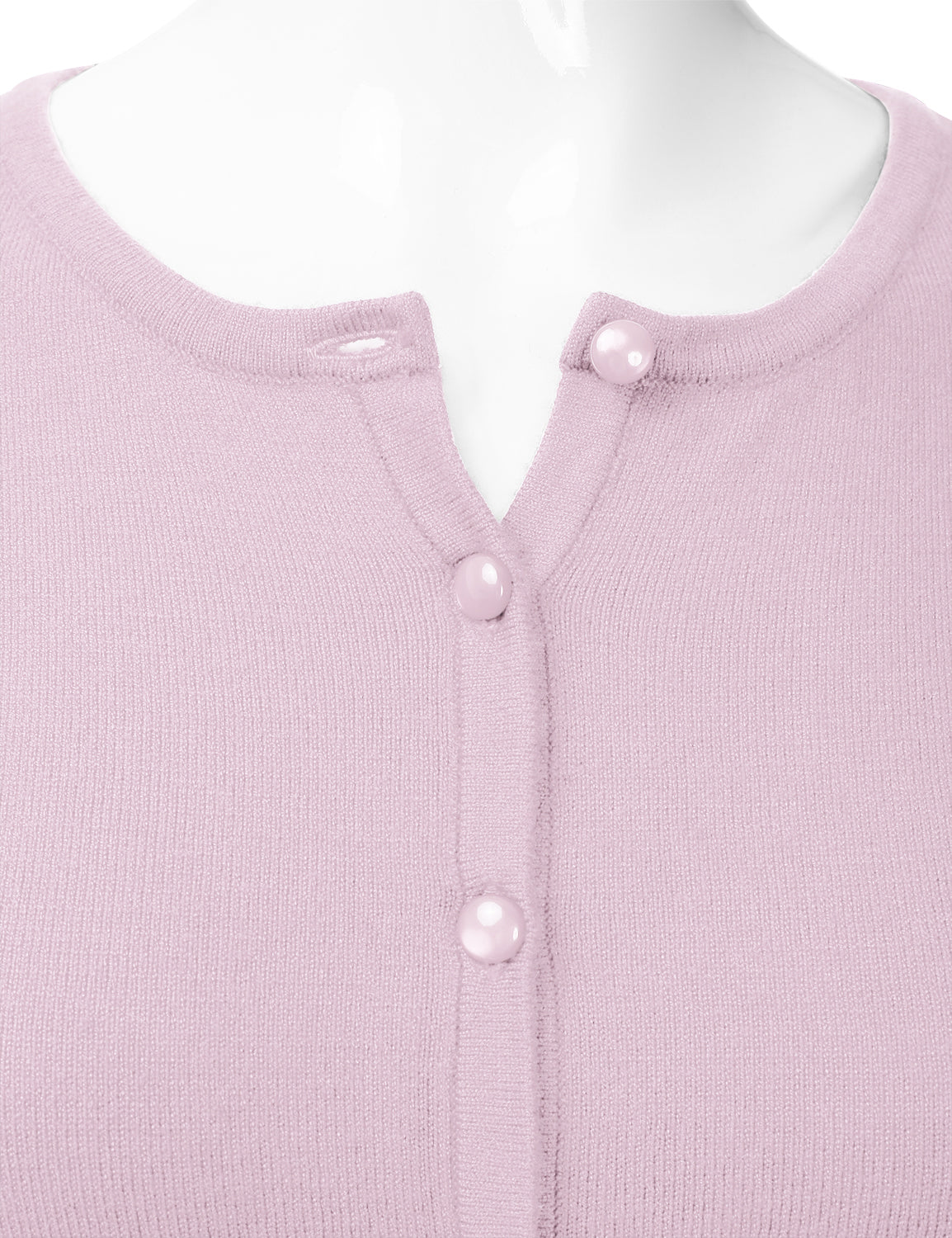 Women's Crewneck Button Down Long Sleeve Cropped Cardigan Sweater (S-XL)