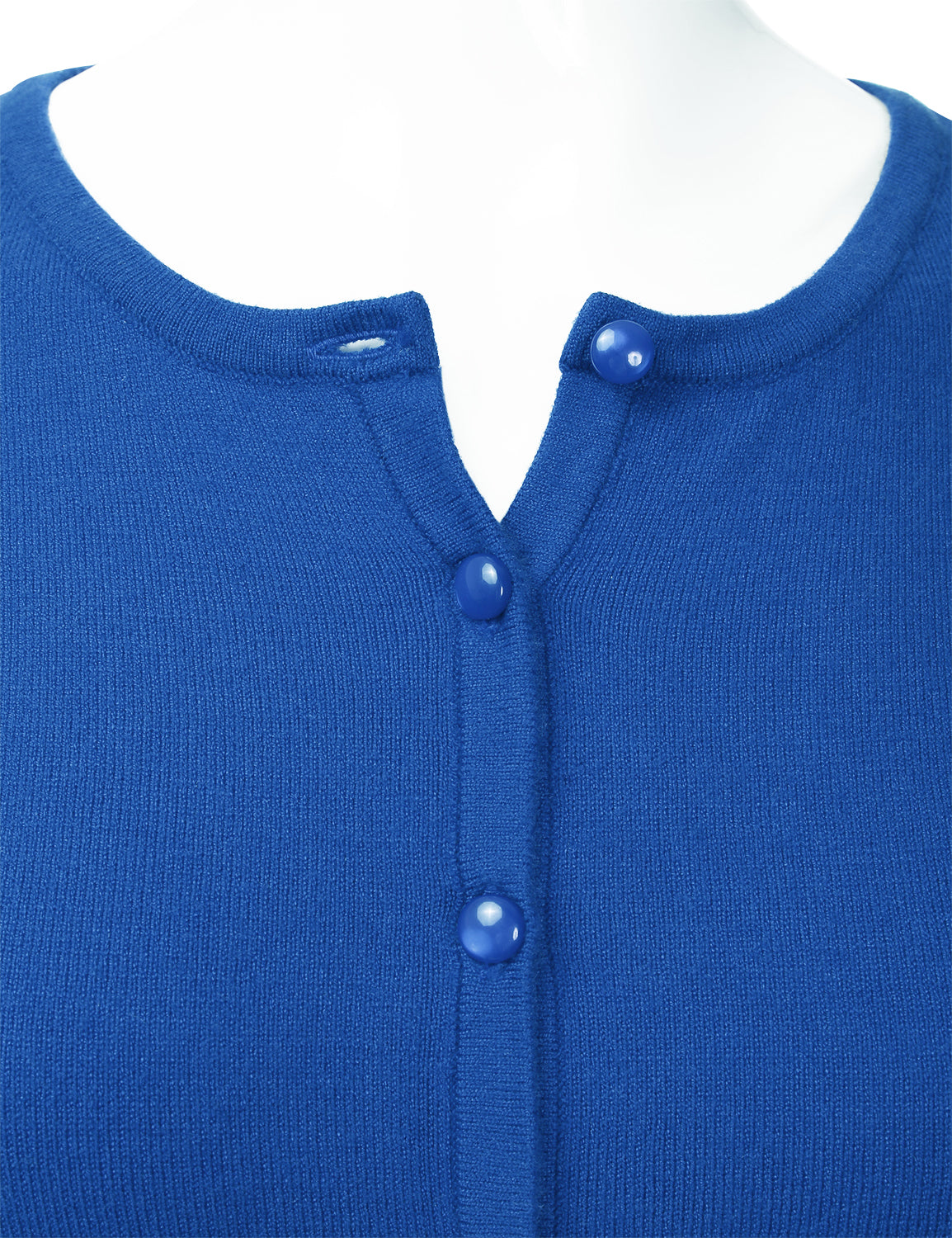 Women's Crewneck Button Down Long Sleeve Cropped Cardigan Sweater (S-XL)