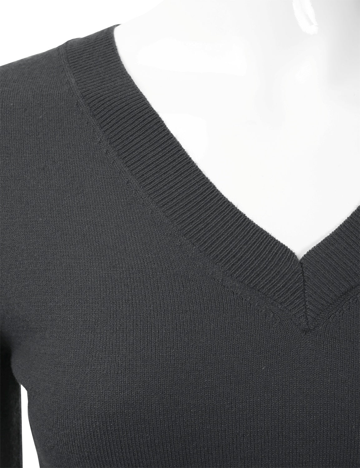 Women's Long Sleeve V-Neck Slim Fit Pullover Soft Knit Top Sweater (S-XL)