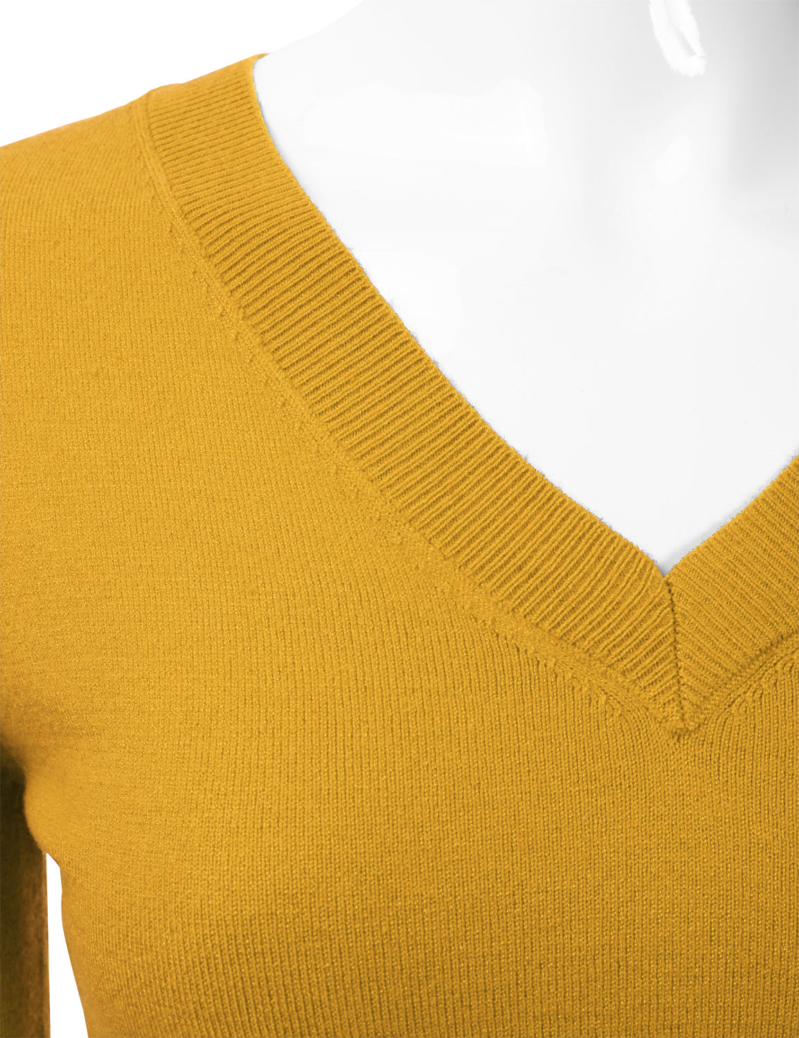 Women's Long Sleeve V-Neck Slim Fit Pullover Soft Knit Top Sweater (S-XL)