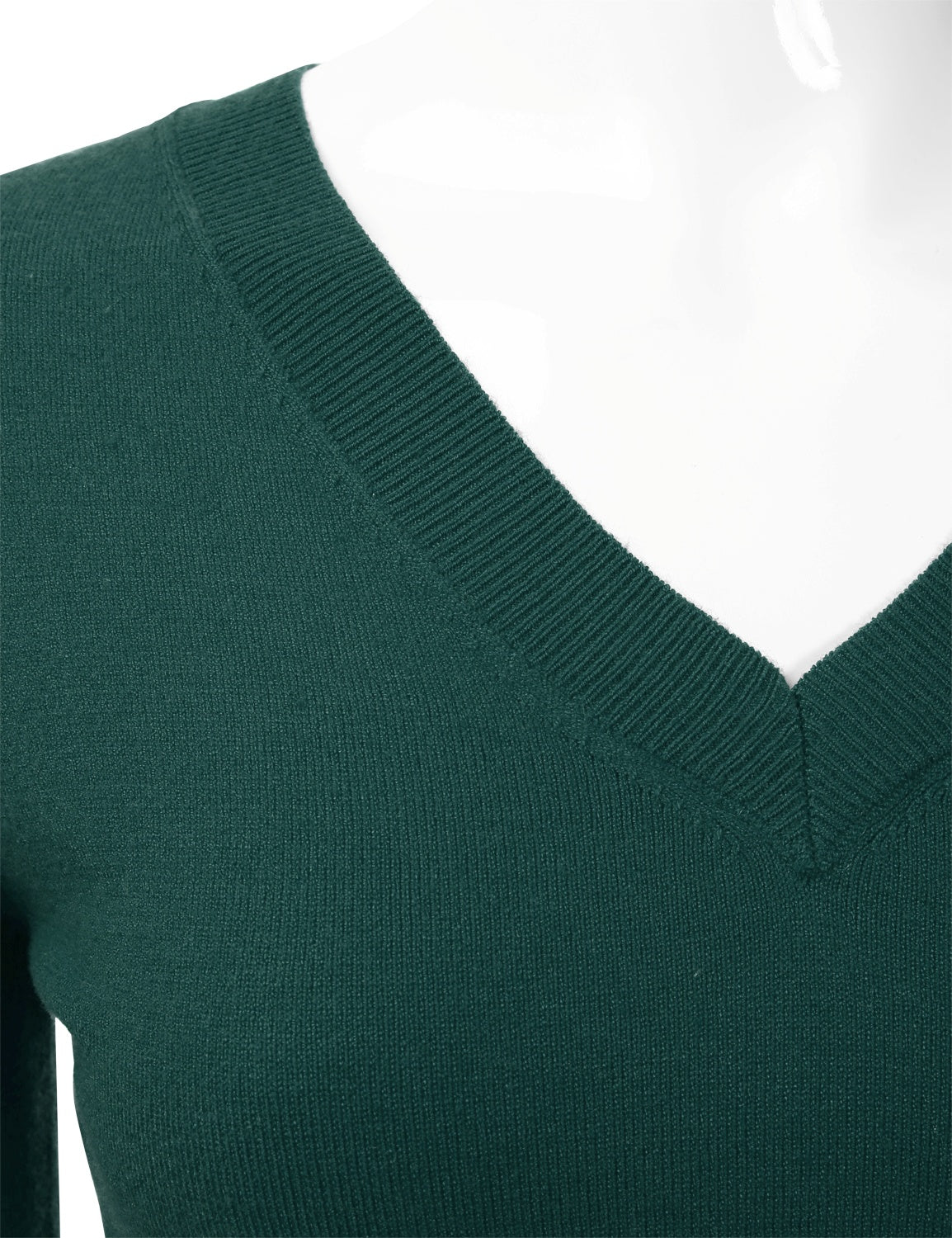Women's Long Sleeve V-Neck Slim Fit Pullover Soft Knit Top Sweater (S-XL)