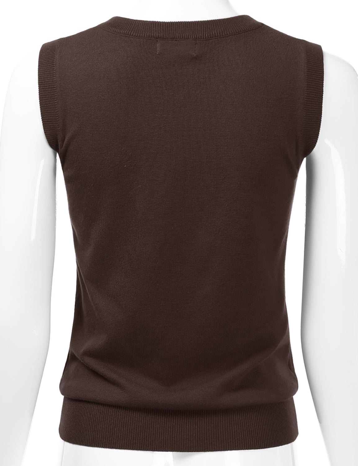 Women's V-Neck Sleeveless Stretch Pullover Premium Sweater Vest Top (S-3X)