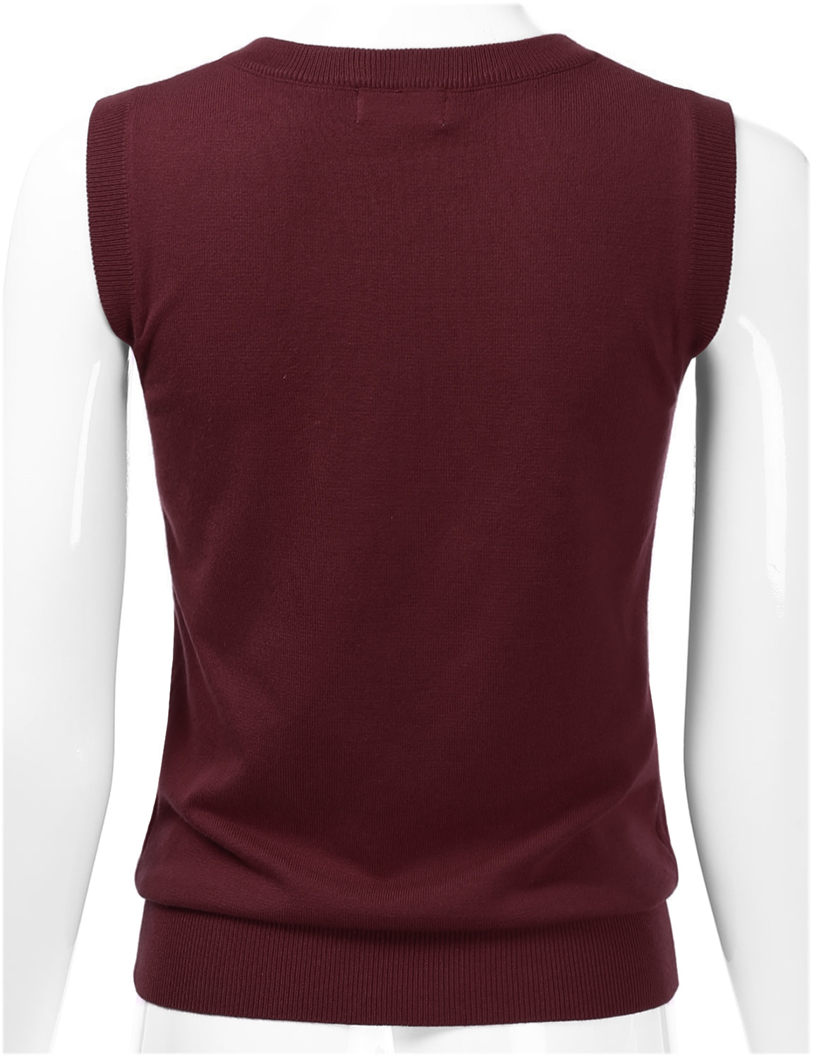Women's V-Neck Sleeveless Stretch Pullover Premium Sweater Vest Top (S-3X)
