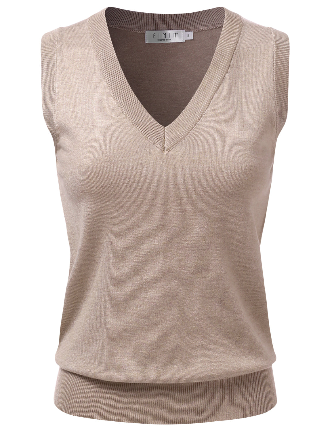 Women's V-Neck Sleeveless Stretch Pullover Premium Sweater Vest Top (S-3X)