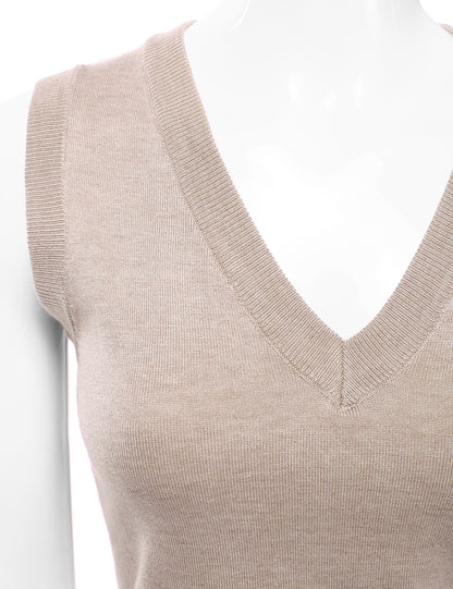 Women's V-Neck Sleeveless Stretch Pullover Premium Sweater Vest Top (S-3X)