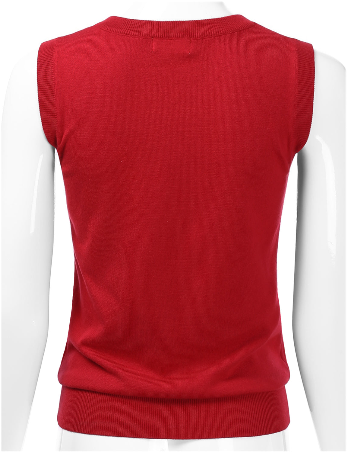 Women's V-Neck Sleeveless Stretch Pullover Premium Sweater Vest Top (S-3X)