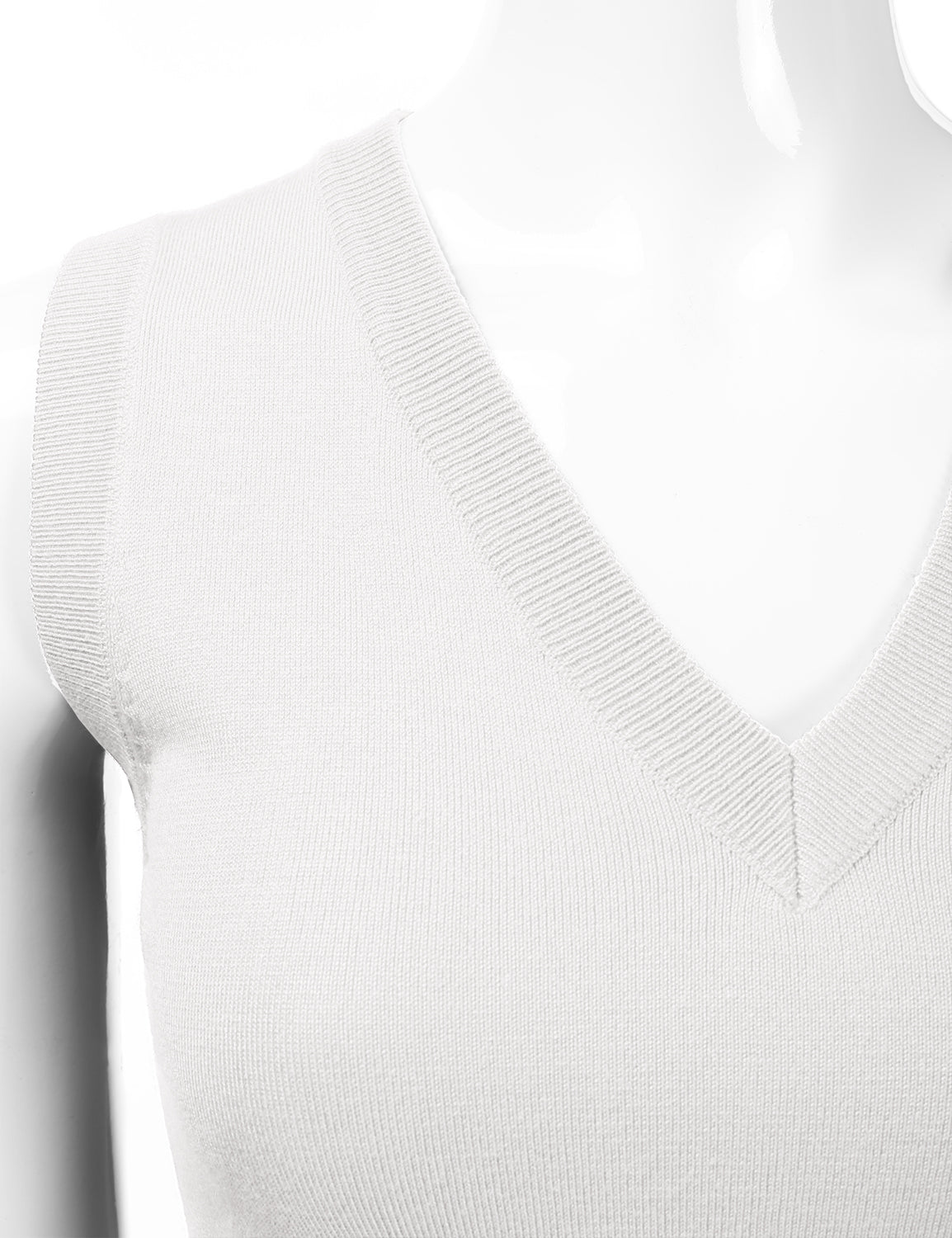 Women's V-Neck Sleeveless Stretch Pullover Premium Sweater Vest Top (S-3X)