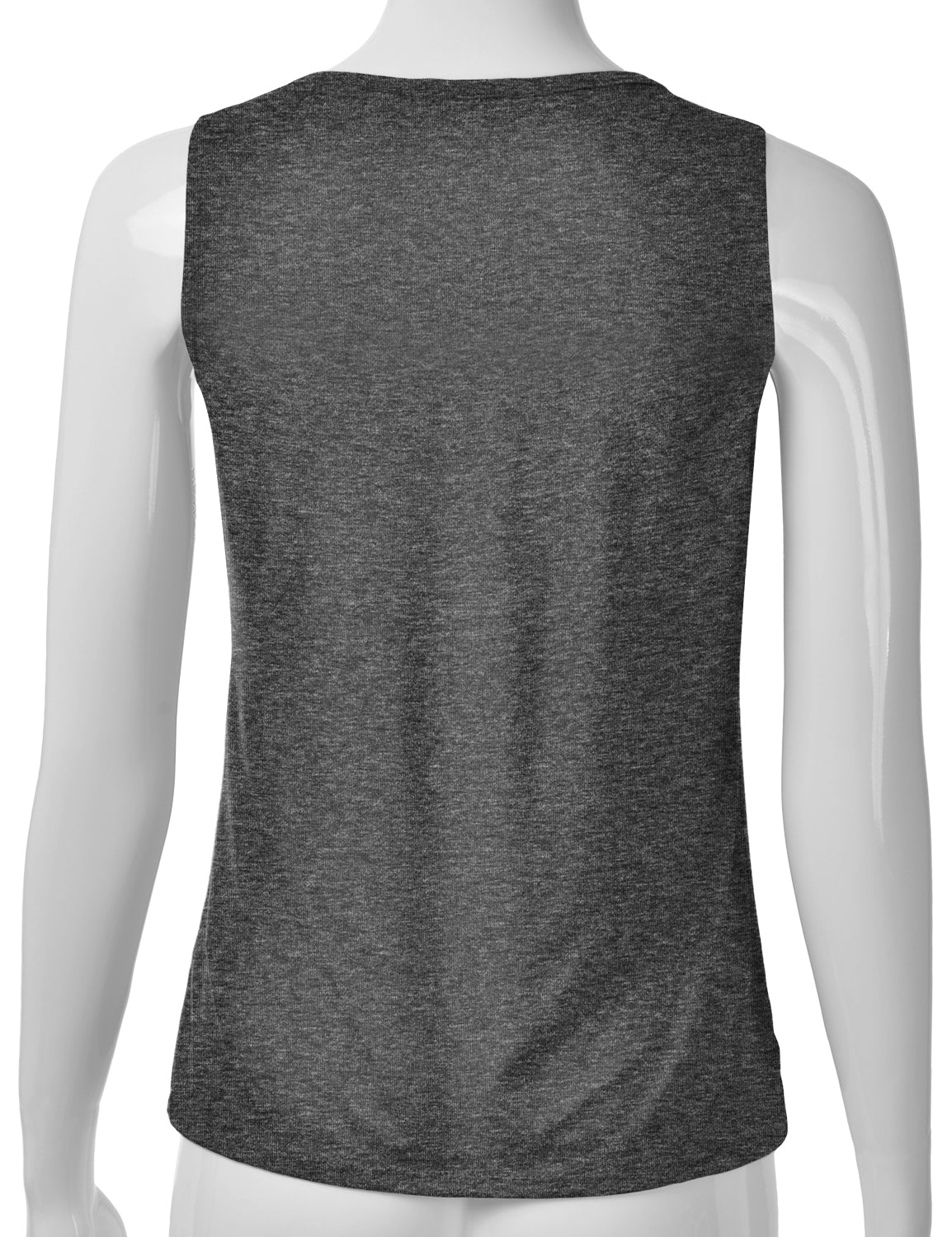 Women's Pleated Scoop Neck Sleeveless Stretch Basic Soft Tank Top (S-3X)