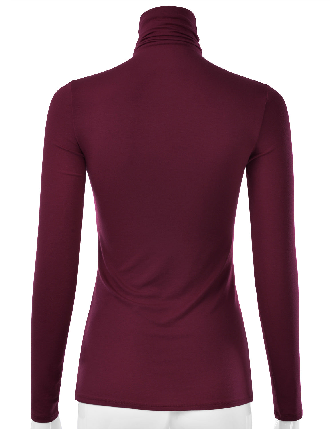 Women's Long Sleeve Turtleneck Light Weight Pullover Slim Fit T-Shirts Top Sweater (S-3XL)
