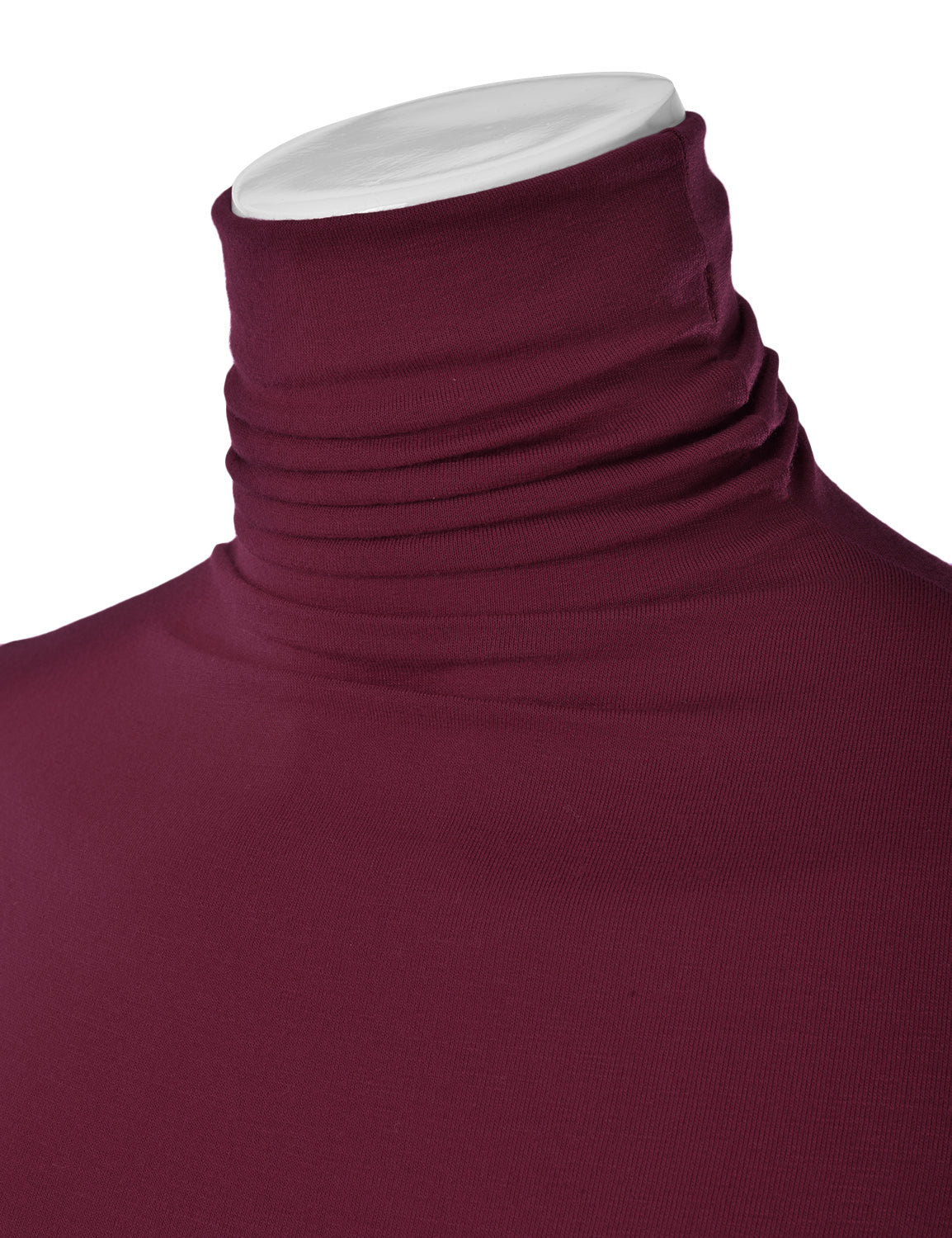 Women's Long Sleeve Turtleneck Light Weight Pullover Slim Fit T-Shirts Top Sweater (S-3XL)