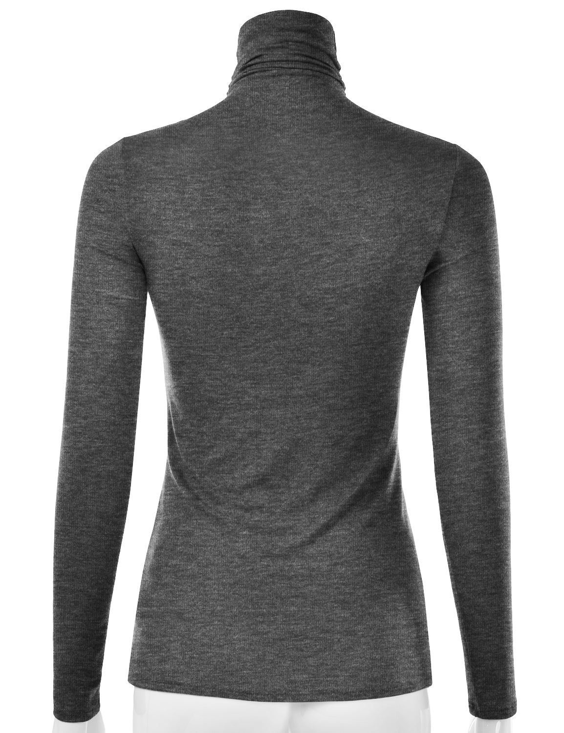 Women's Long Sleeve Turtleneck Light Weight Pullover Slim Fit T-Shirts Top Sweater (S-3XL)
