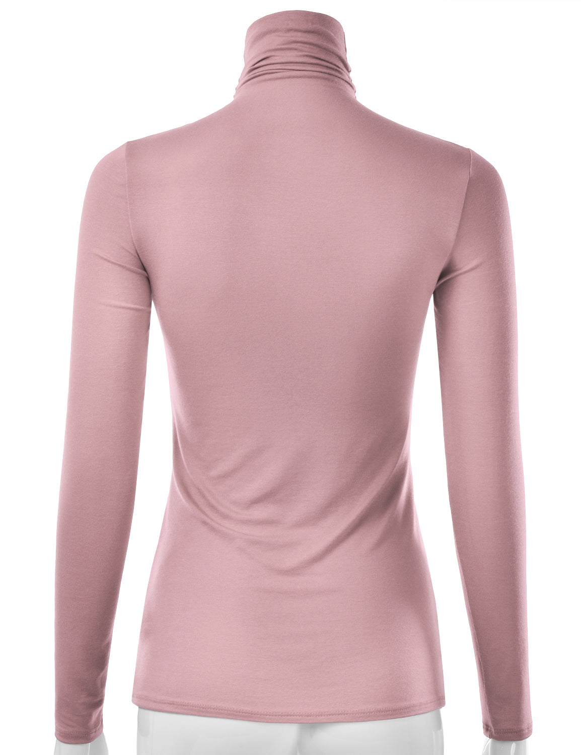 Women's Long Sleeve Turtleneck Light Weight Pullover Slim Fit T-Shirts Top Sweater (S-3XL)