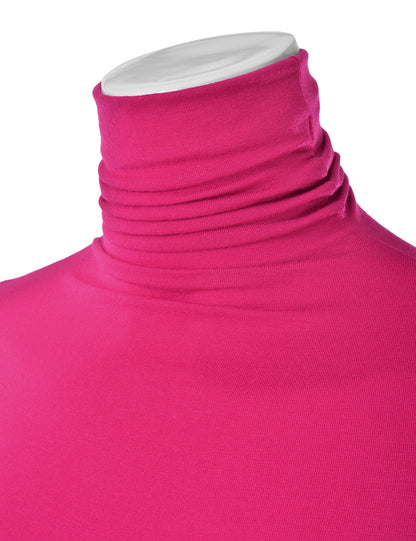 Women's Long Sleeve Turtleneck Light Weight Pullover Slim Fit T-Shirts Top Sweater (S-3XL)