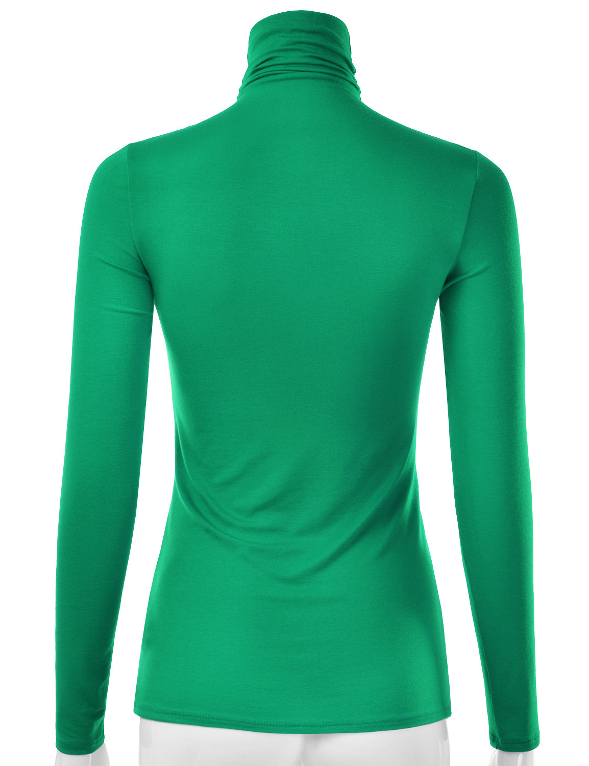Women's Long Sleeve Turtleneck Light Weight Pullover Slim Fit T-Shirts Top Sweater (S-3XL)
