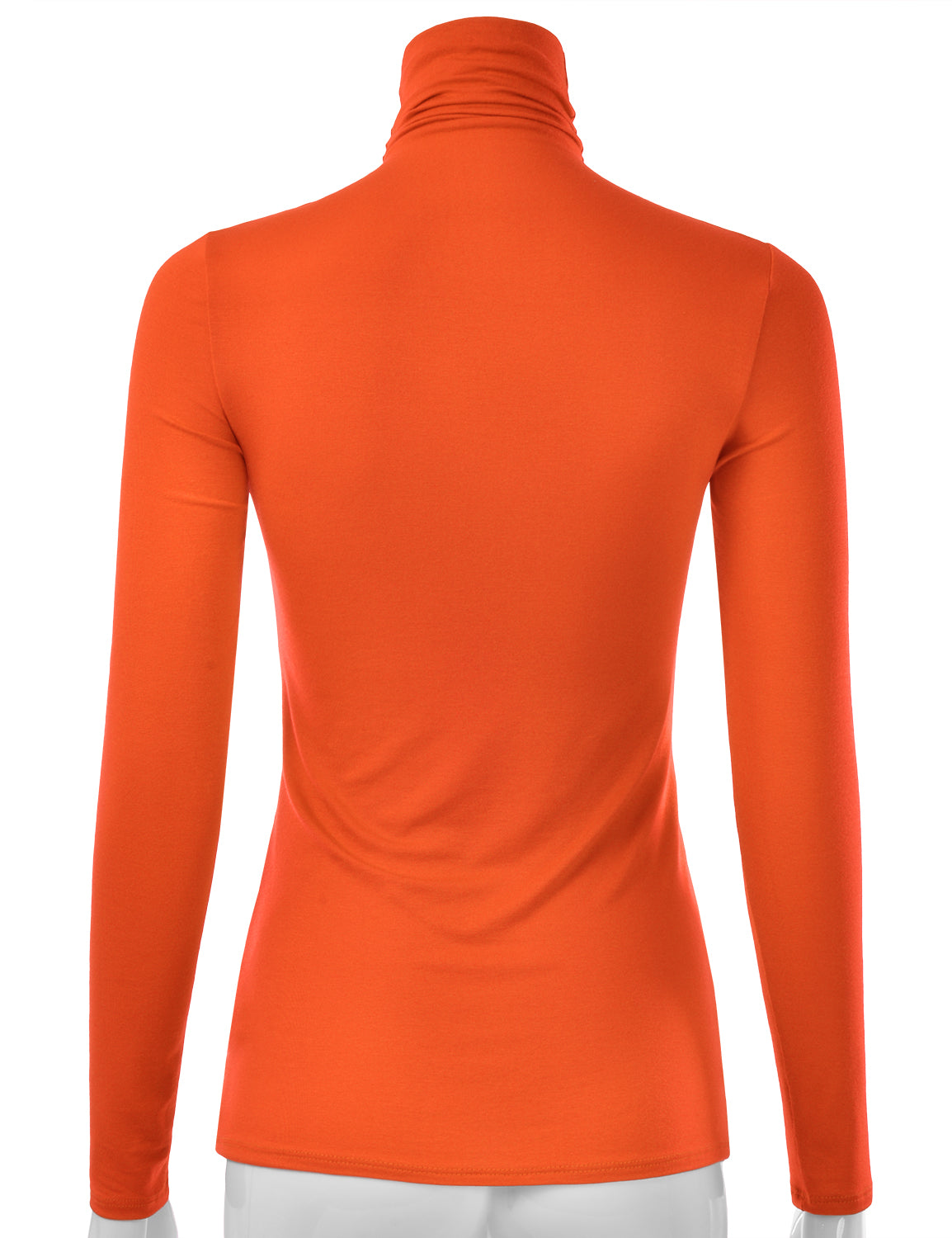 Women's Long Sleeve Turtleneck Light Weight Pullover Slim Fit T-Shirts Top Sweater (S-3XL)