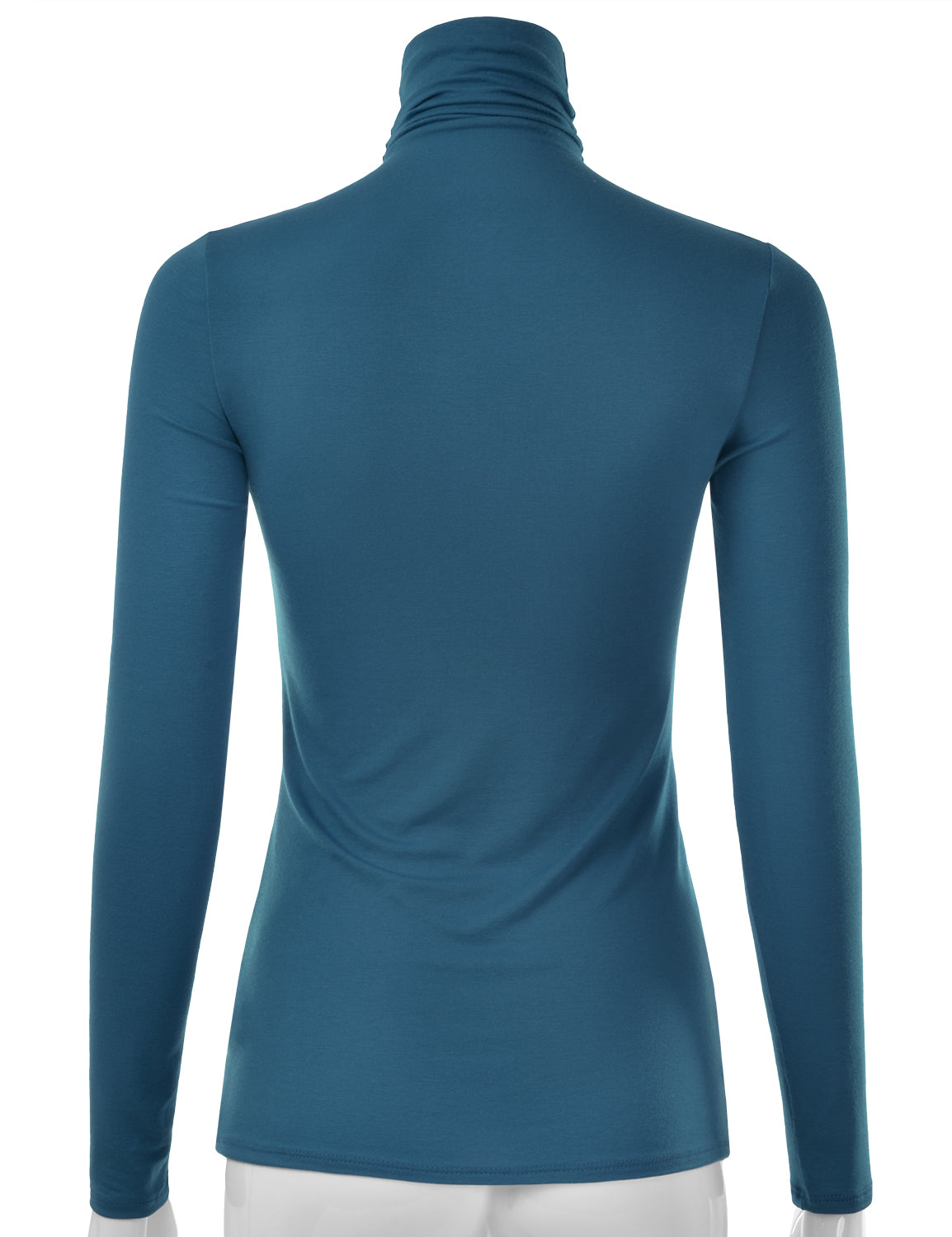 Women's Long Sleeve Turtleneck Light Weight Pullover Slim Fit T-Shirts Top Sweater (S-3XL)