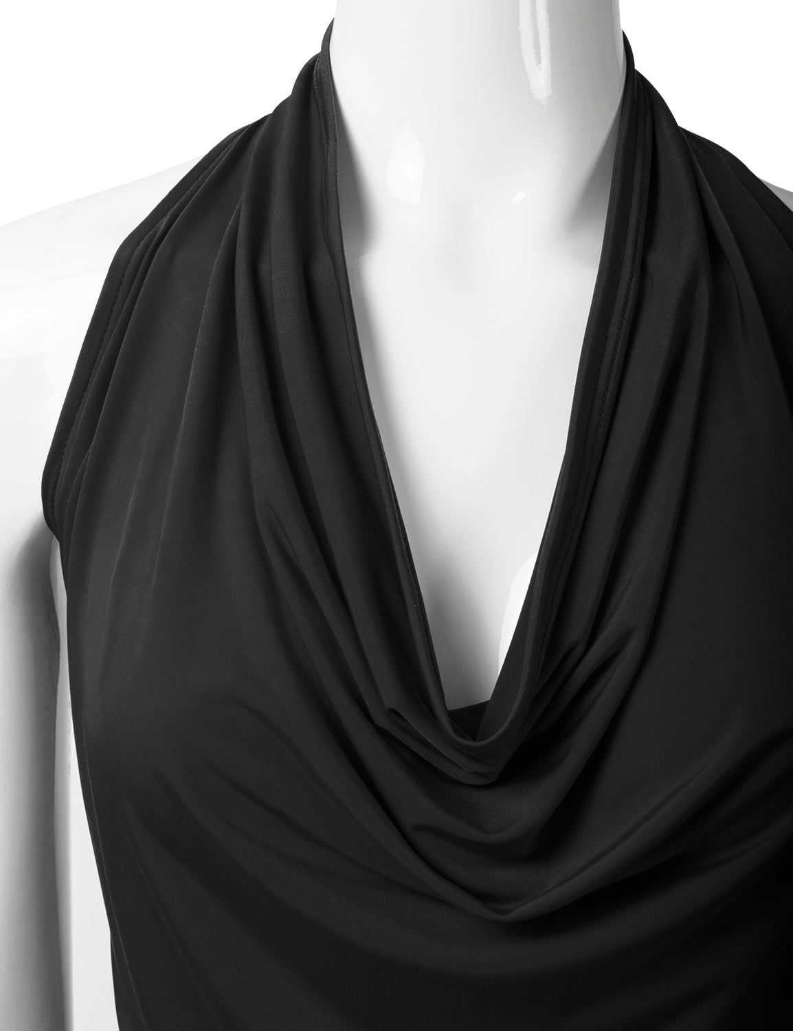 Women's Casual Halter Neck Draped Front Sexy Backless Tank Top (S-3XL)
