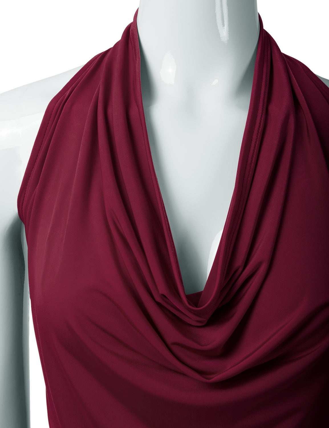 Women's Casual Halter Neck Draped Front Sexy Backless Tank Top (S-3XL)
