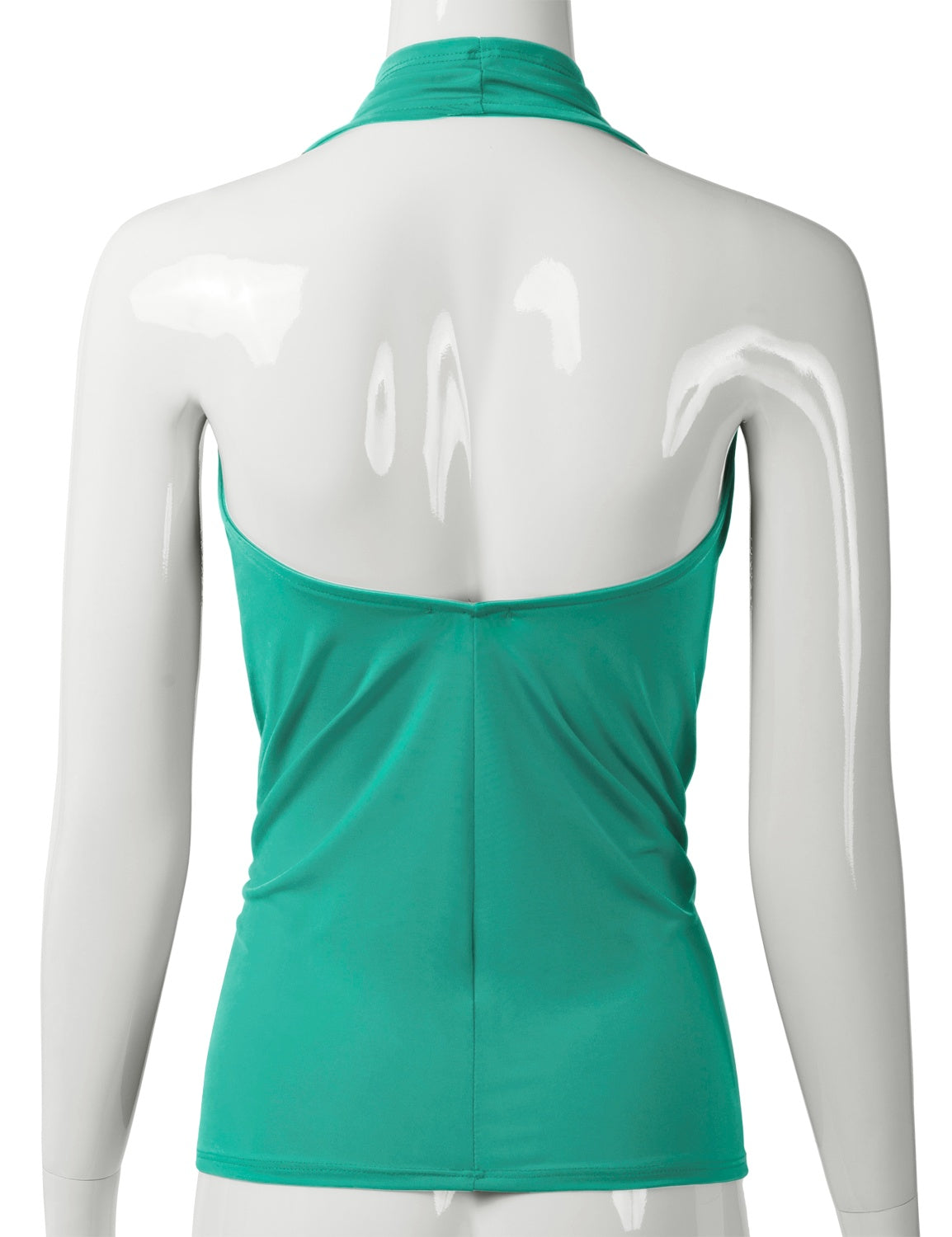 Women's Casual Halter Neck Draped Front Sexy Backless Tank Top (S-3XL)