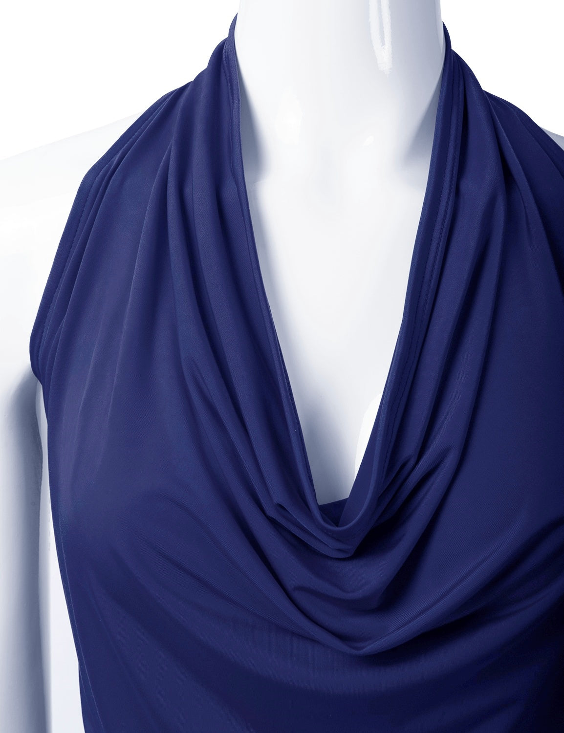 Women's Casual Halter Neck Draped Front Sexy Backless Tank Top (S-3XL)