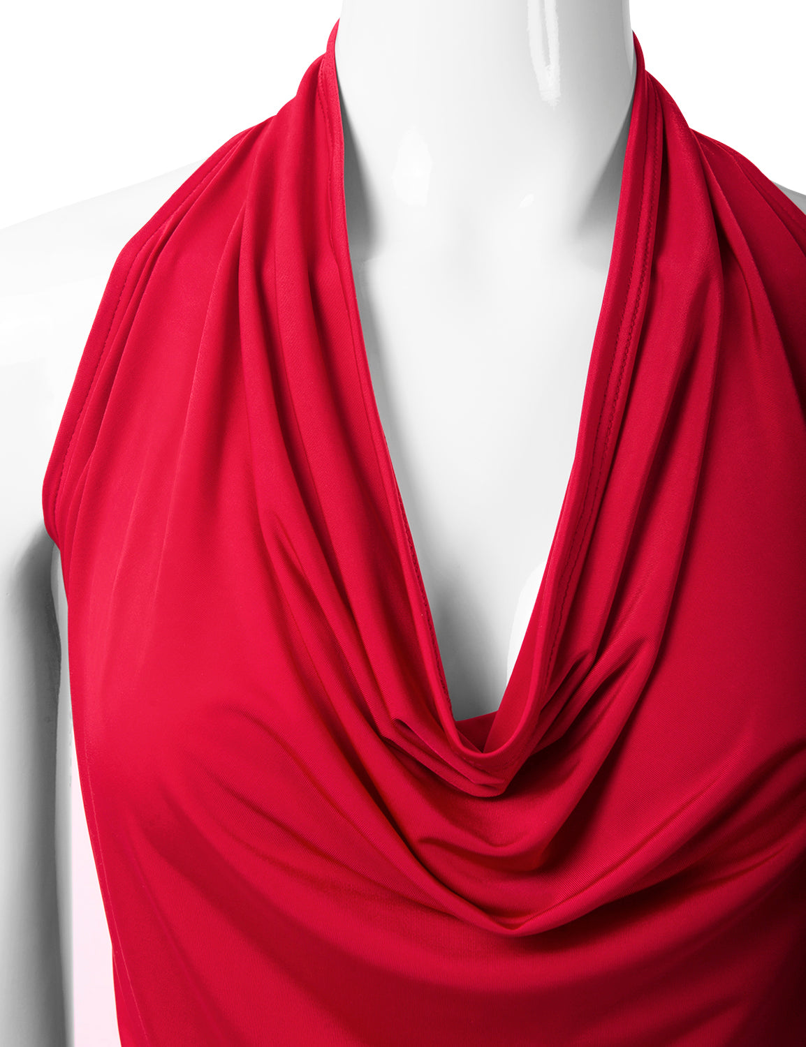 Women's Casual Halter Neck Draped Front Sexy Backless Tank Top (S-3XL)