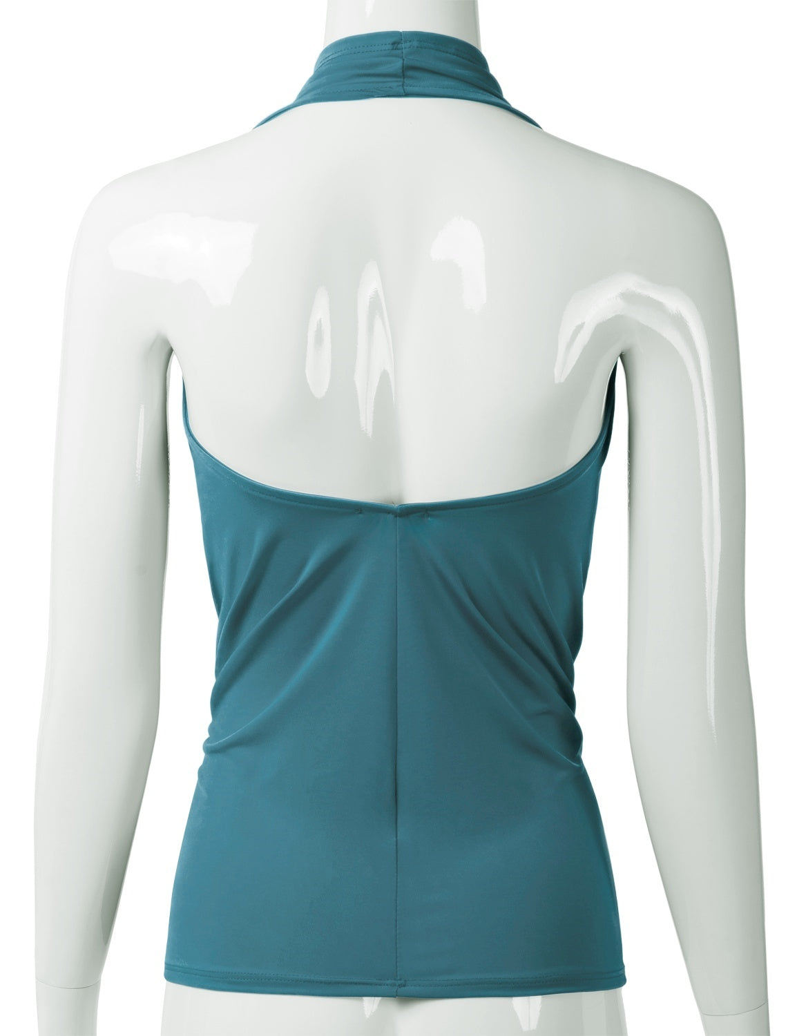 Women's Casual Halter Neck Draped Front Sexy Backless Tank Top (S-3XL)