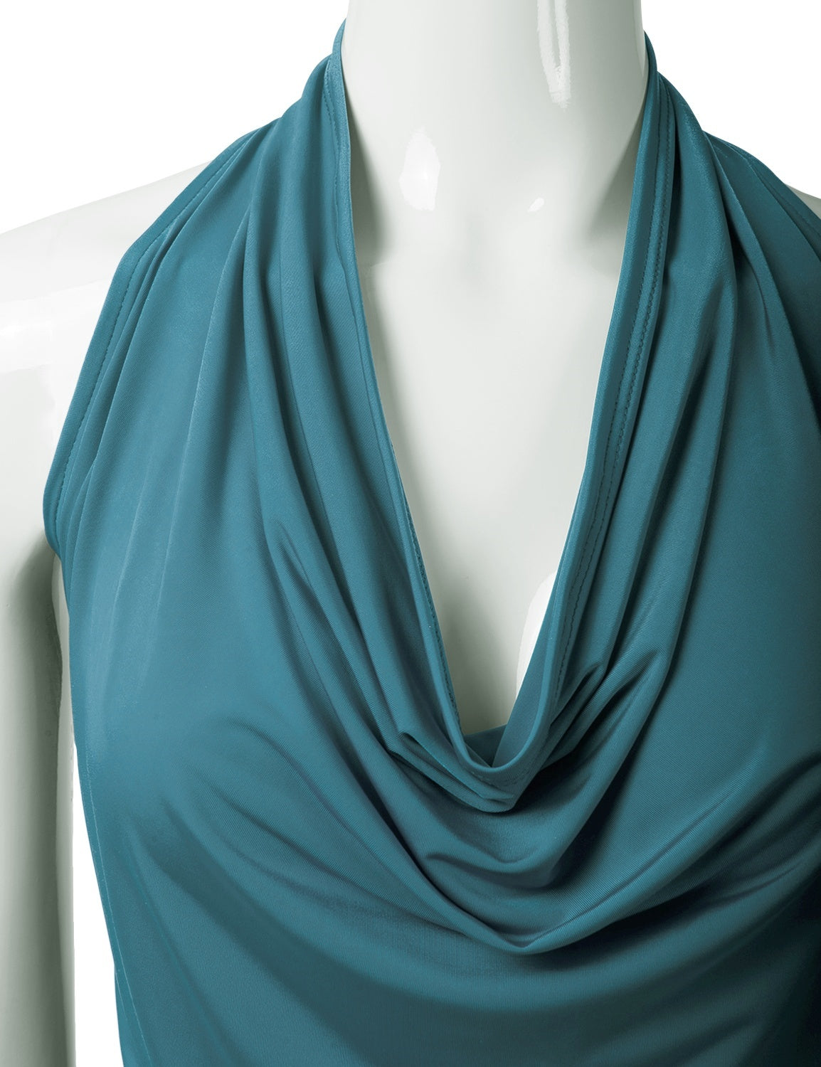 Women's Casual Halter Neck Draped Front Sexy Backless Tank Top (S-3XL)